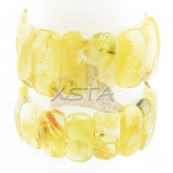 Baltic amber massive matt bracelet